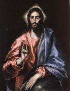 El Greco Christ as Saviour painting